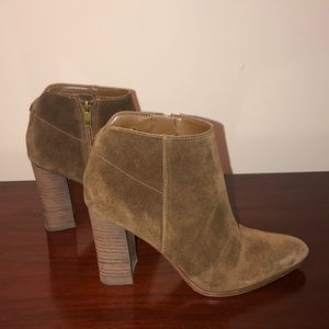 Brown Suede Booties